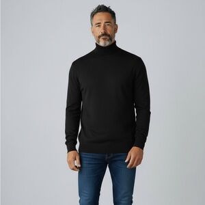 NWT DKNY Men's Classic Black Turtleneck Sweater